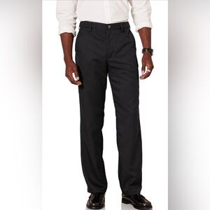 amazon essentials men's classic-fit expandable-waist flat-front dress pant Mens Classic Fit Flat Front Hidden Expandable Waist Dress Pants No Iron Suit Pants(Black,29W30L) at Amazon Men's Clothing store